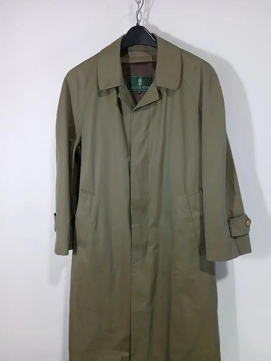 오스틴리드 카키색 롱 트렌치 코트