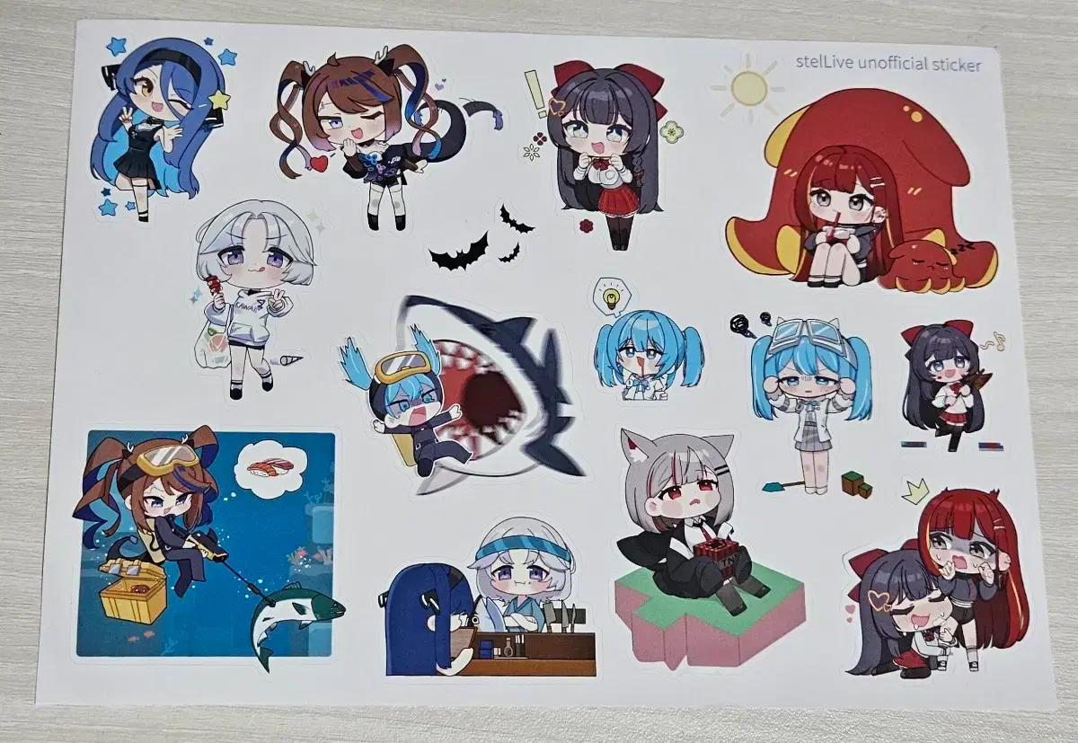 스텔라이브 1,2기생 비공식 스티커 모음