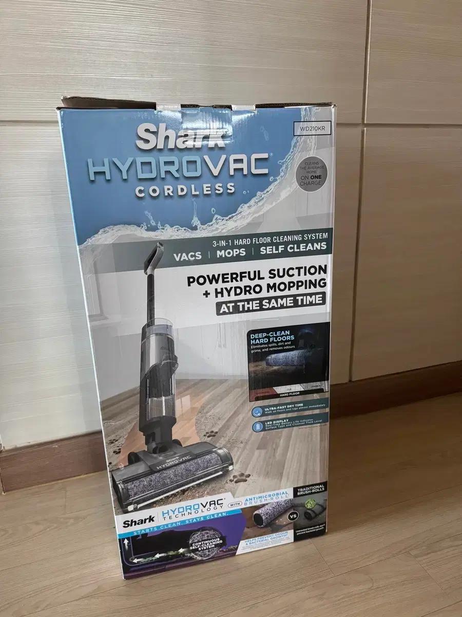 샤크 하이드로백 WD210KR 물걸레 진공 동시청소