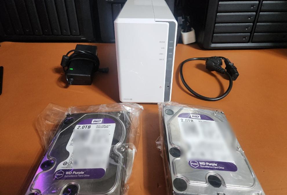 시놀로지 DS220j WD 4테라