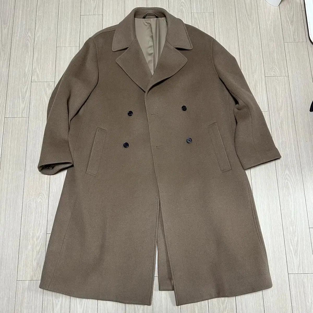 비바스튜디오 오버핏 더블 코트 브라운 M