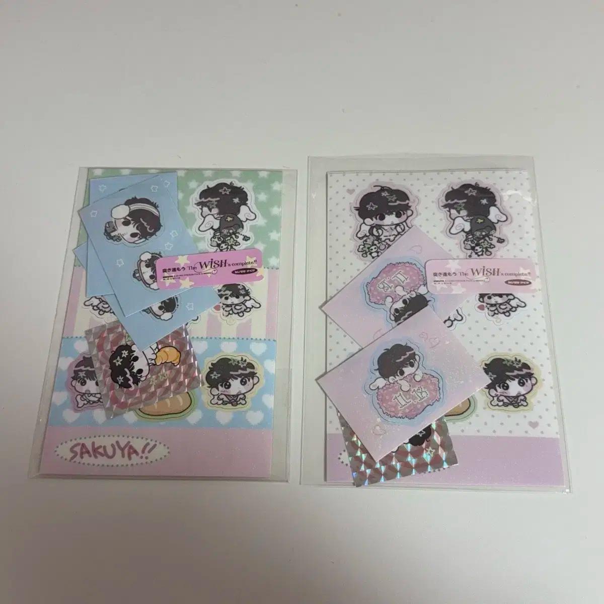 엔시티 위시 부쿠 부꾸 사쿠야 스티커 쿵피트팩 포토카드 포카 비공굿