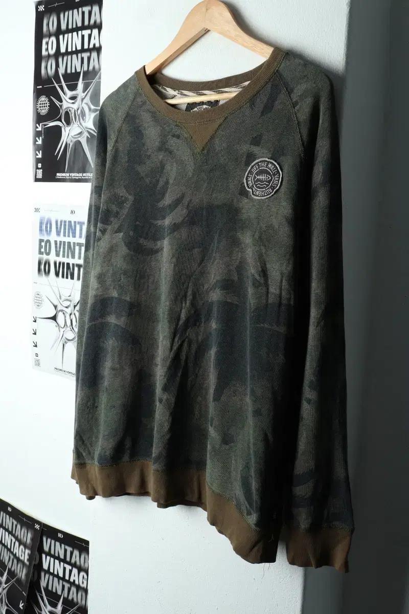 (L-XL) 반스 긴팔티셔츠 카모 야자수 한정판 스트릿무드-15EBA