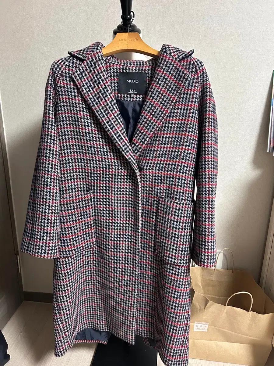 STUDIO LAP 체크 코트