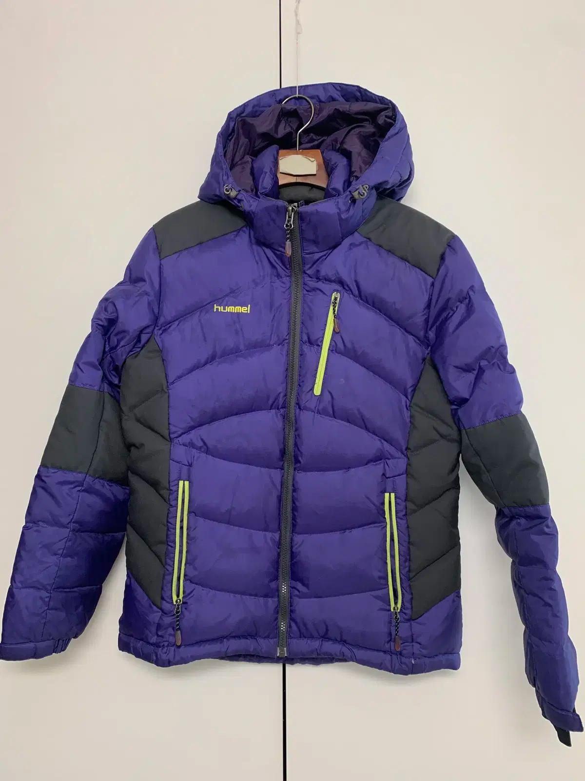 여성 험멜 보라 패딩자켓 M  데일리 등원룩 등교룩 아웃도어 겨울잠바