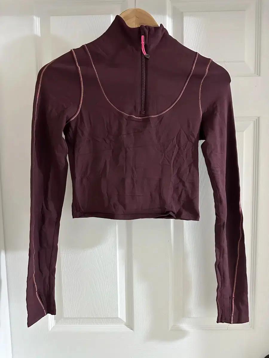 룰루레몬 하프집업 버건디