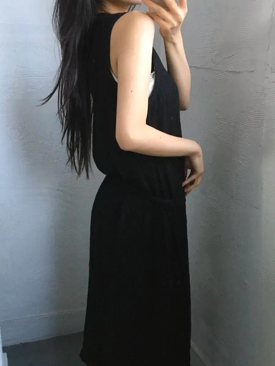 CDG 꼼데가르송 블랙 민소매 롱 원피스