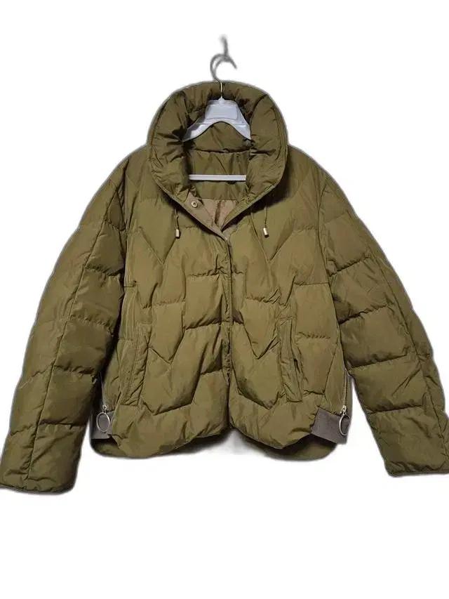 여성 거위털 경량 겨울용 여자집업구스다운크롭숏패딩점퍼자켓66