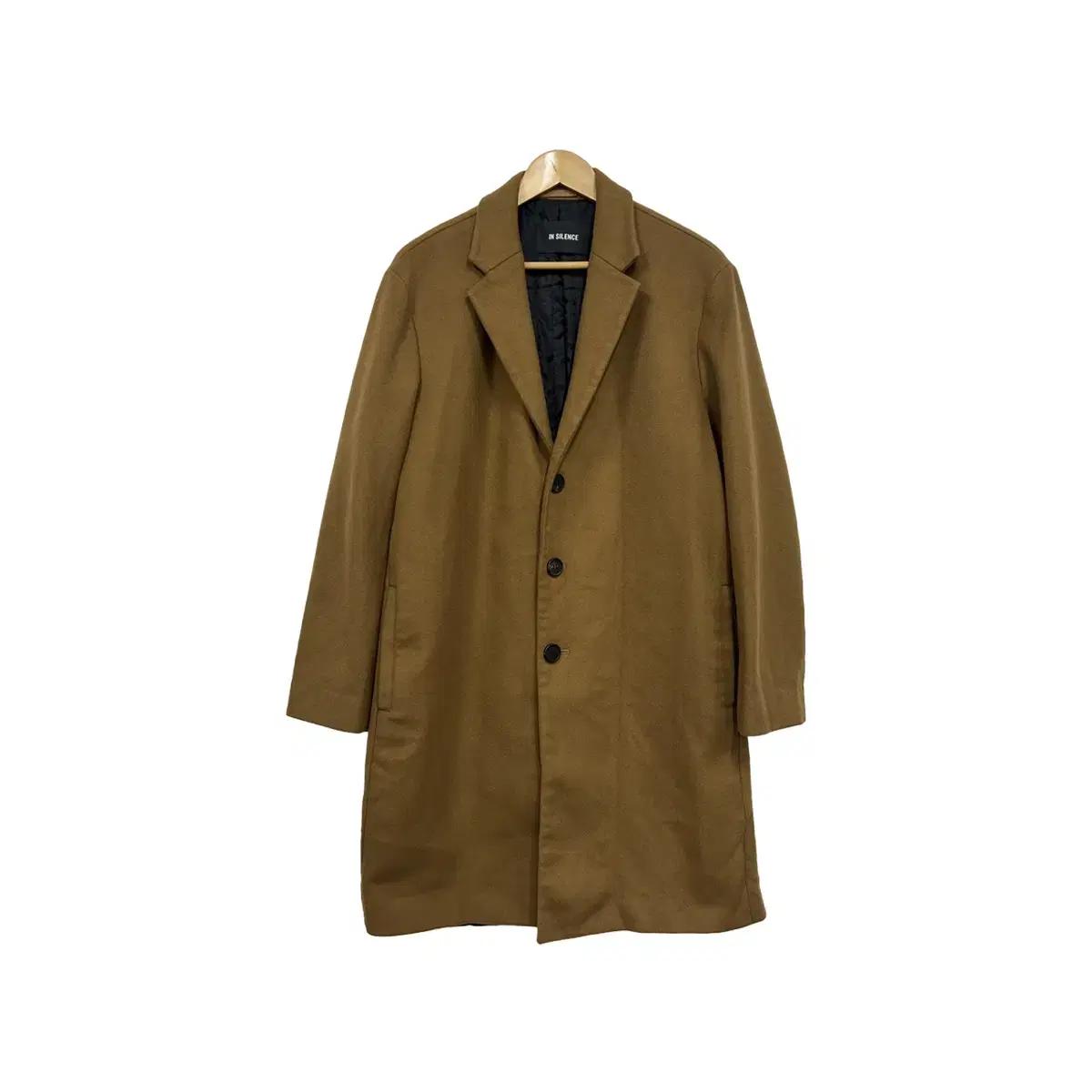 [100] 인사일런스 카멜 울 캐시미어 블렌드 남성 롱코트