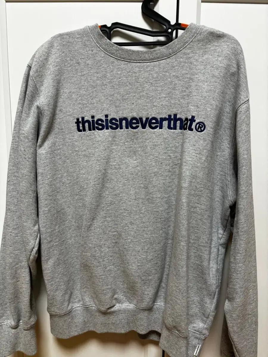 디스이즈네버댓 그레이 맨투맨 티셔츠 후드티