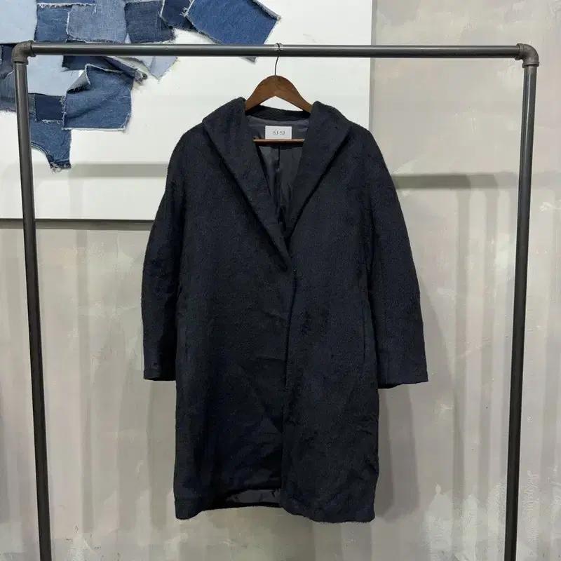 (90) SJSJ 한섬 여성 캐주얼 울 롱 코트