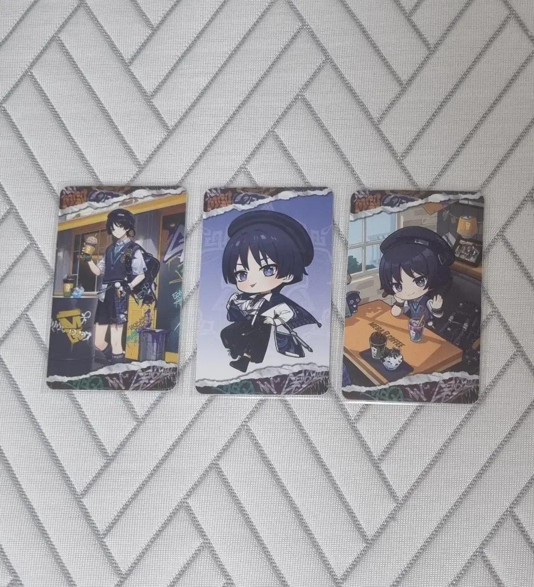 원신 방랑자 메가커피 리딤 포토카드 3종 일괄