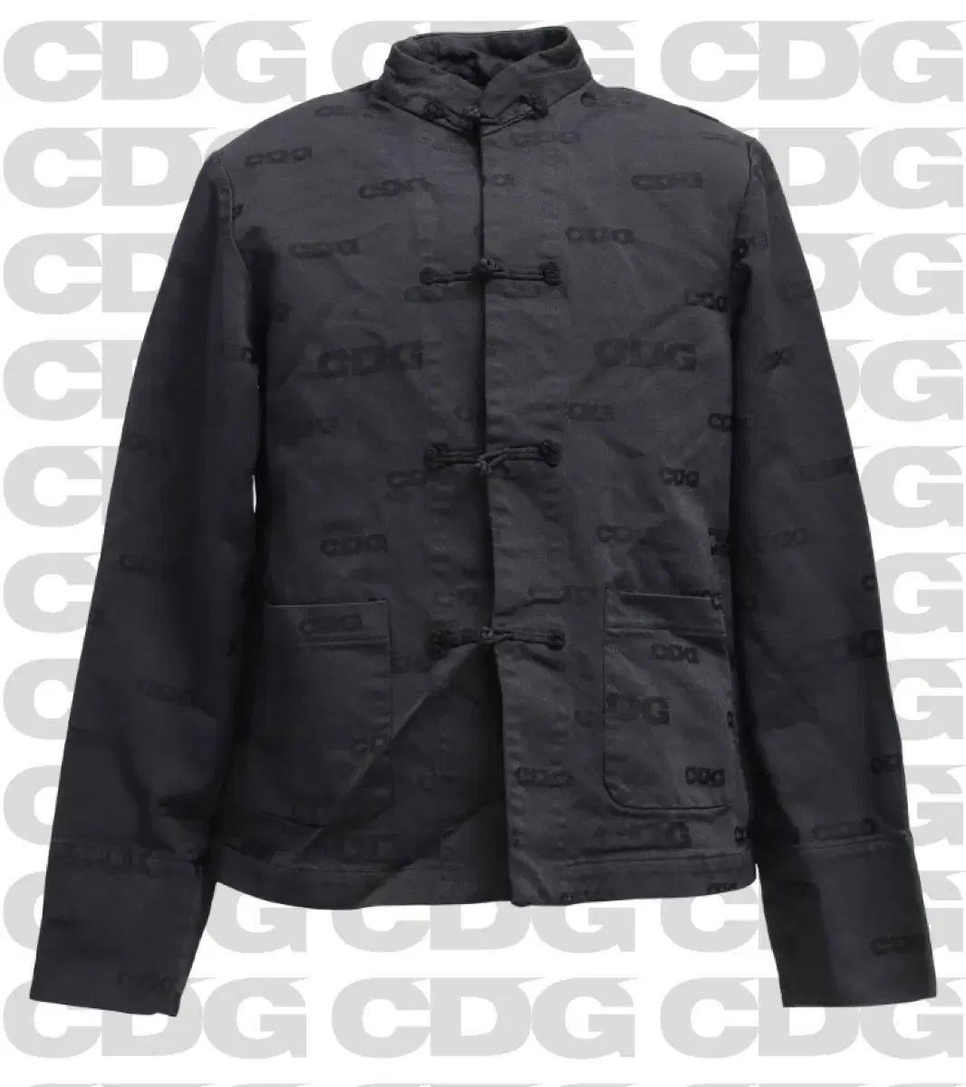 꼼데가르송 CDG 로고 차이나 자켓