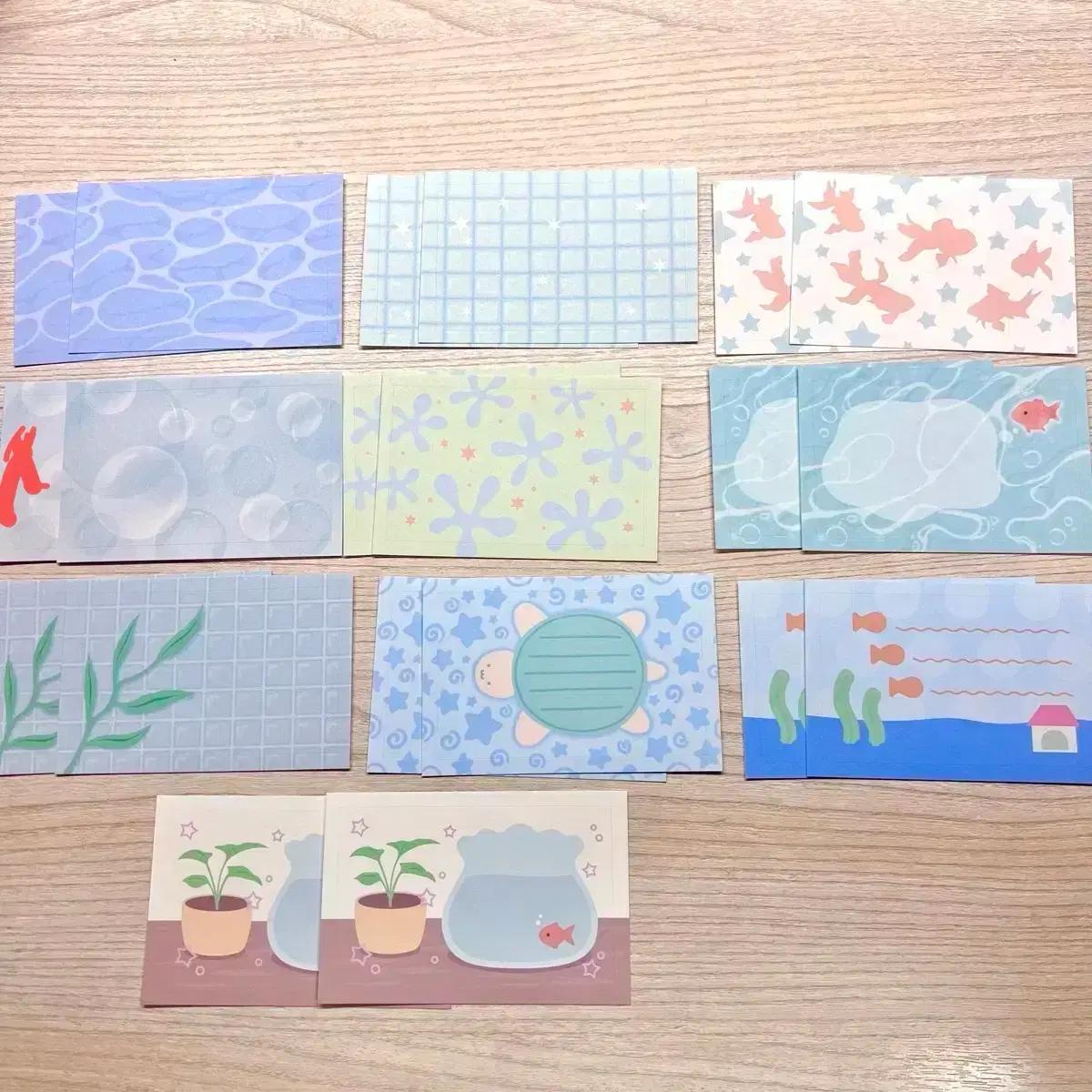 19장 스티커스 어항 모조지팩