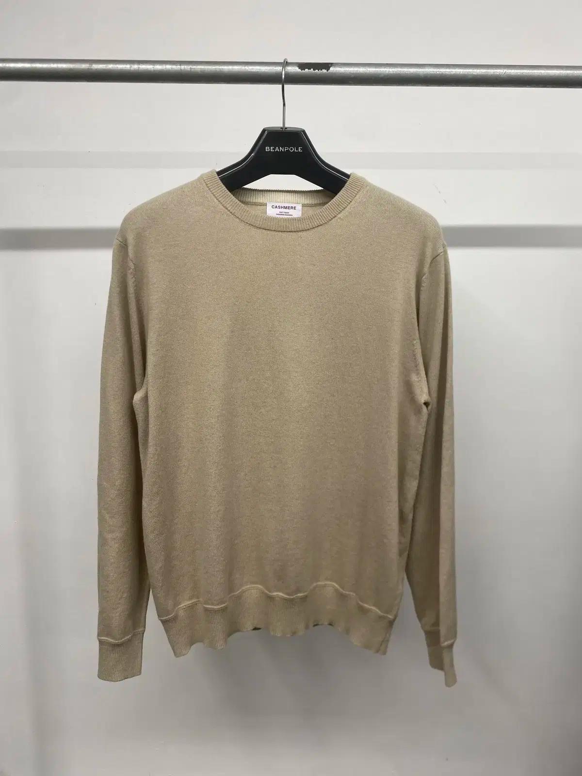 남성용 앤드지 울 캐시미어 혼방 라운드넥 니트 스웨터 풀오버 롱슬리브