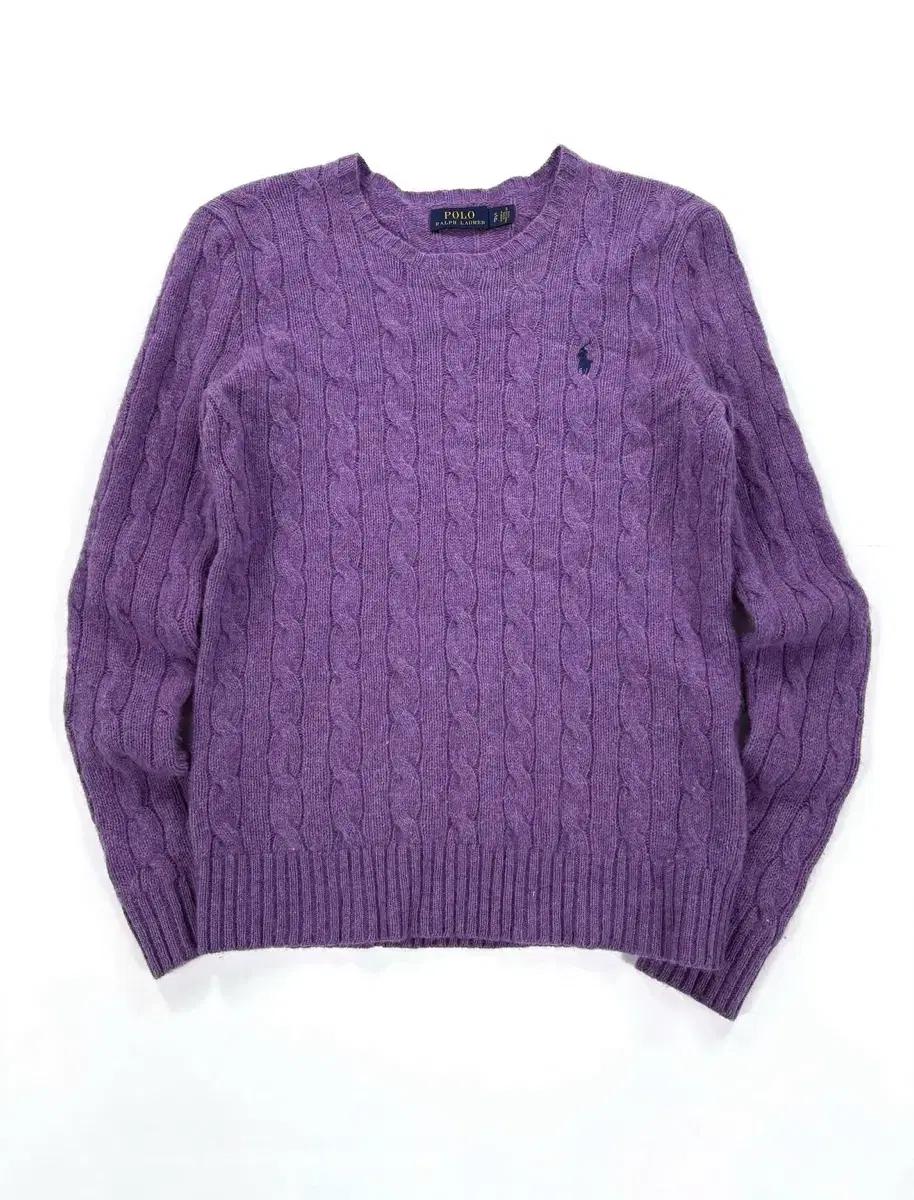 폴로 랄프로렌 울 캐시미어 여성 꽈배기 니트