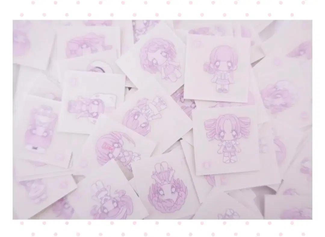 펌펌님 미소녀 메타 띠부씰 다꾸 스티커 굿즈 캐릭터 데코 고전 애니 느낌