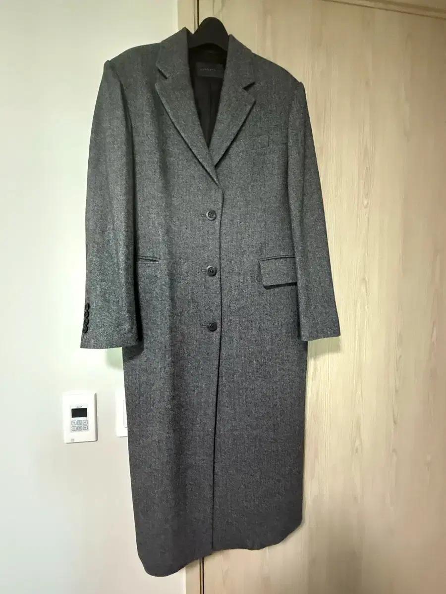 한스스타일 헤링본 롱코트