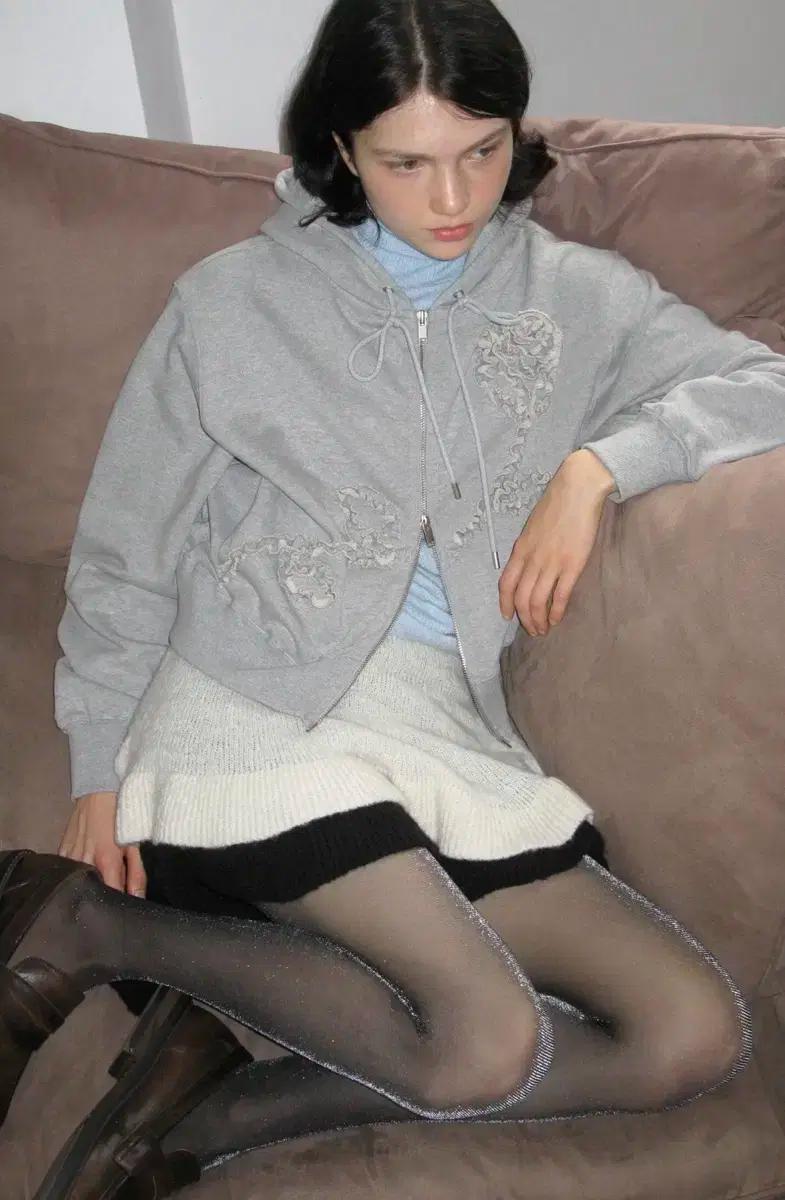 시눈 후드집업 (grey) 새상품