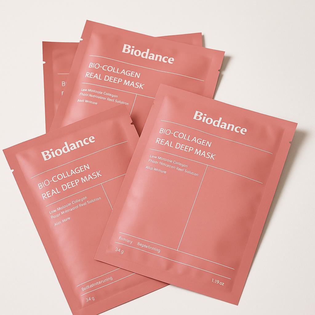 새상품 [4각 16매 최저가] 바이오던스 콜라겐 리얼 딥 마스크팩