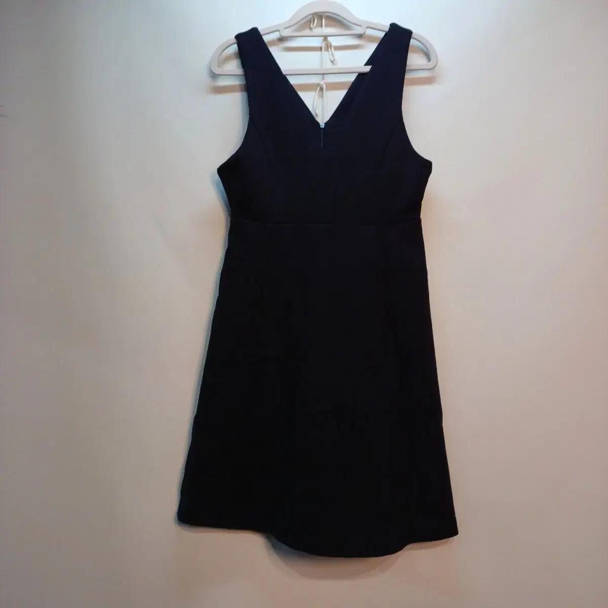 검정색 브이넥 미니 원피스 75~80사이즈 봄가을 511392