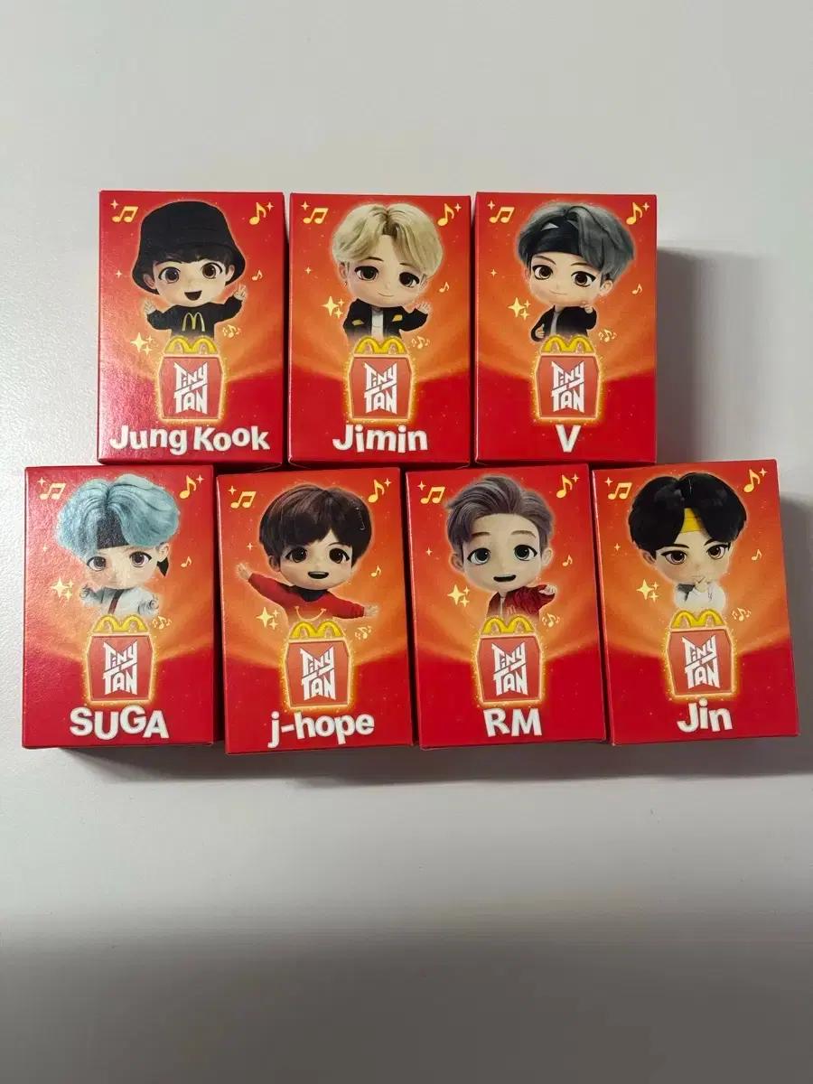 맥도날드 bts 방탄 타이니탄 해피밀 피규어