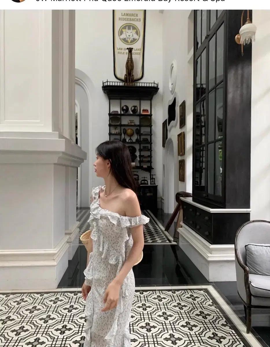 유어쏭 플라워 롱 원피스 (르플레인 대표 착용)