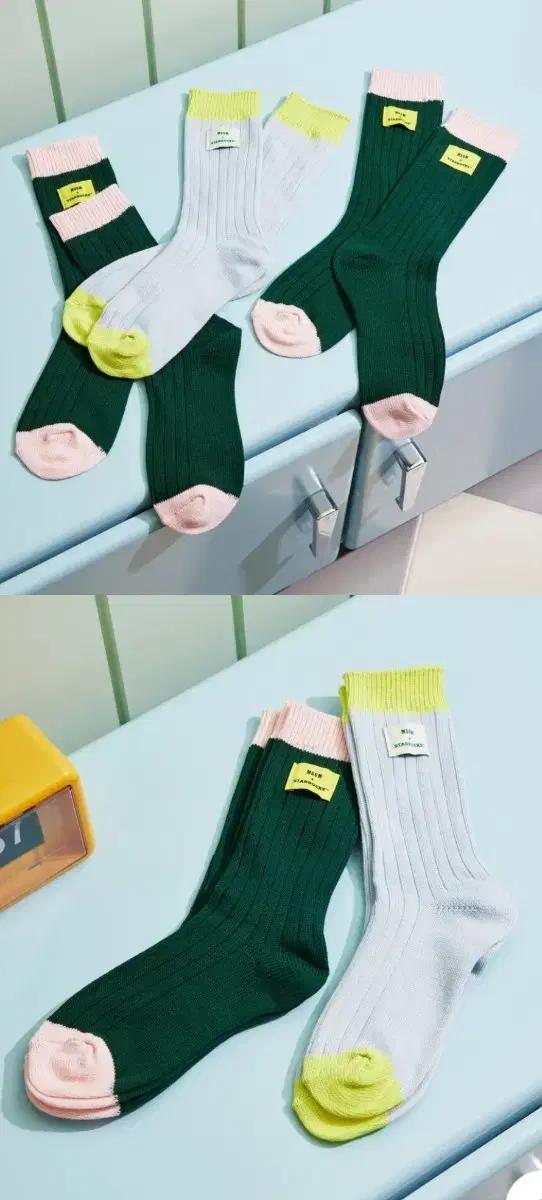 스타벅스MSGM 그린양말  미개봉새상품