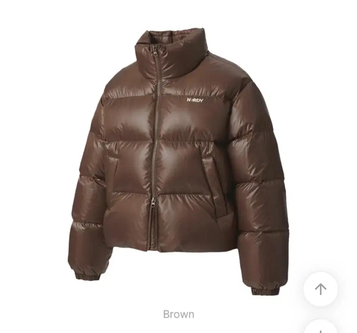 널디 브라운 숏패딩