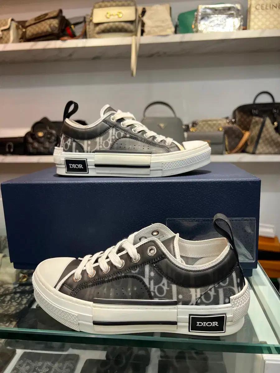 (35) 디올 b23 오블리크 여성 스니커즈 블랙