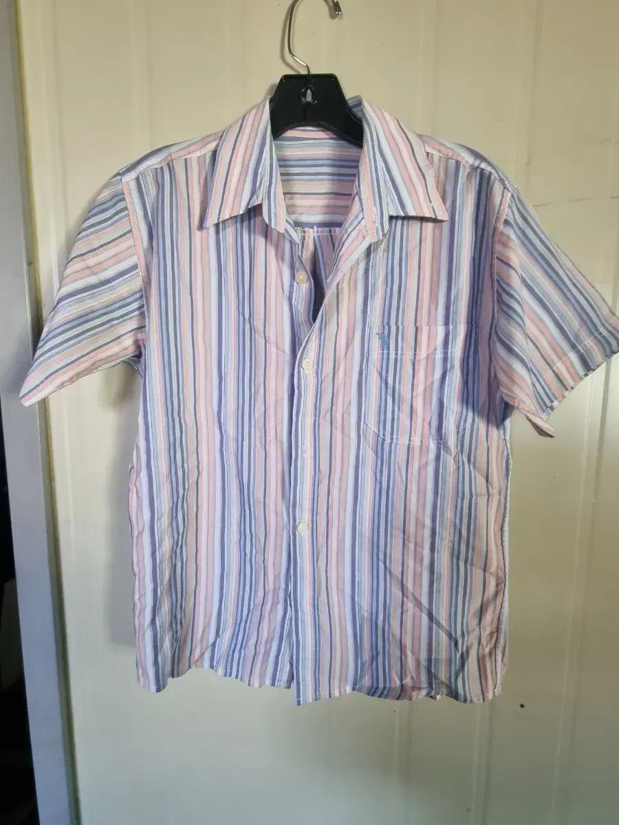 스트라이프 여성 여름 반팔 셔츠 여성옷