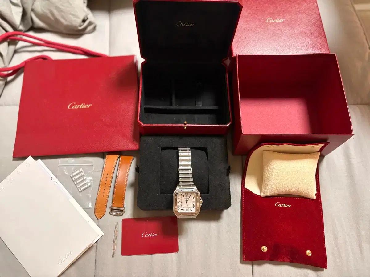 까르띠에 산토스 신형 라지 팝니다