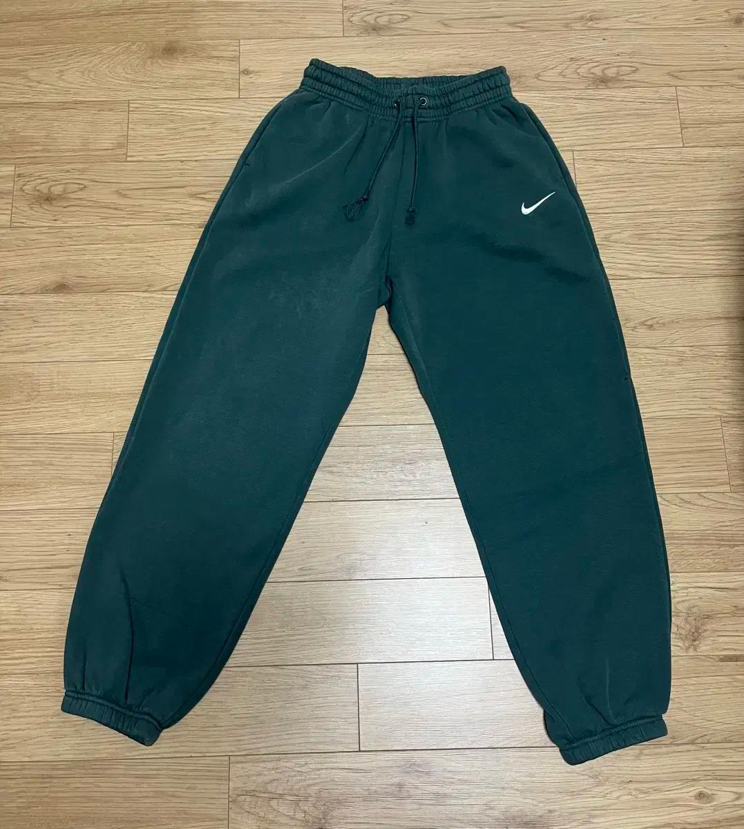 나이키 스우시 조거 트레이닝 팬츠 녹색