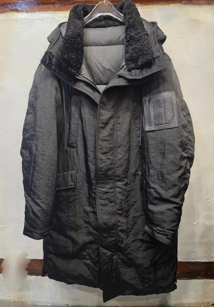 JUUN.J 준지 양모 블랙 롱패딩(50)