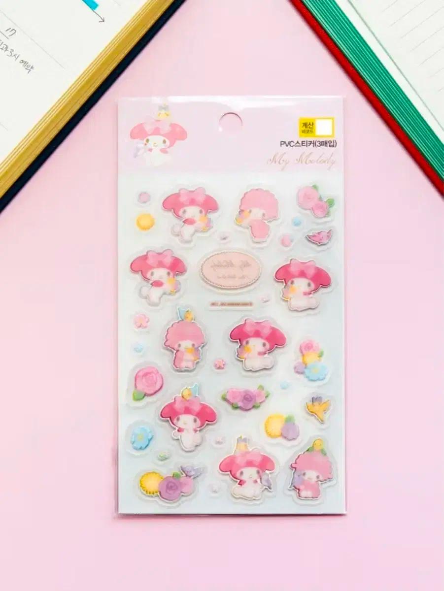 산리오 마이멜로디 투명 다꾸 스티커 띵 소분팩 데코 마멜 문구 다이소
