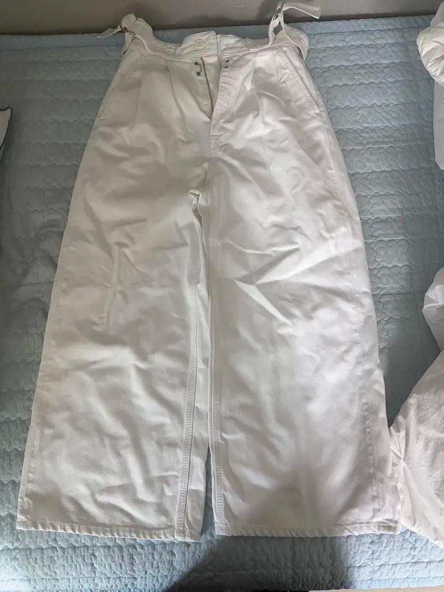 MM6 메종 마르지엘라 화이트 와이드 팬츠 size 36