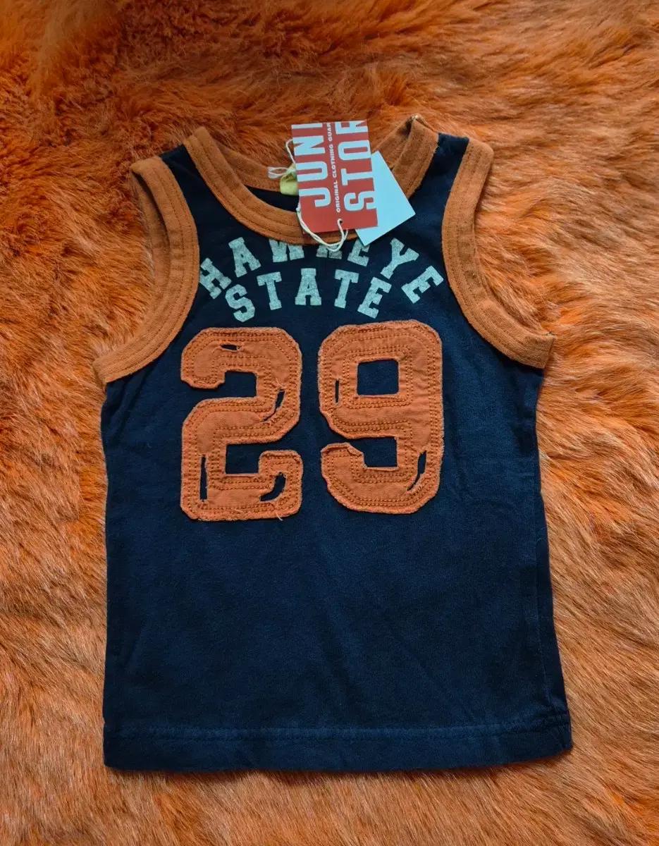 JUNK STORE 정크스토어 민소매 나시 티 키즈90 새상품