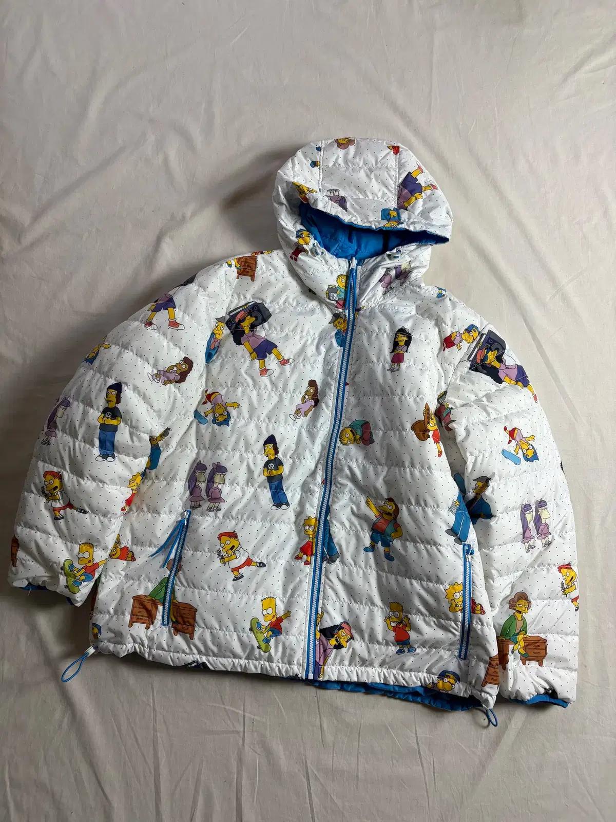 Levis x SImpson 리바이스 심슨 리버시블 다운 푸퍼 자켓 XL