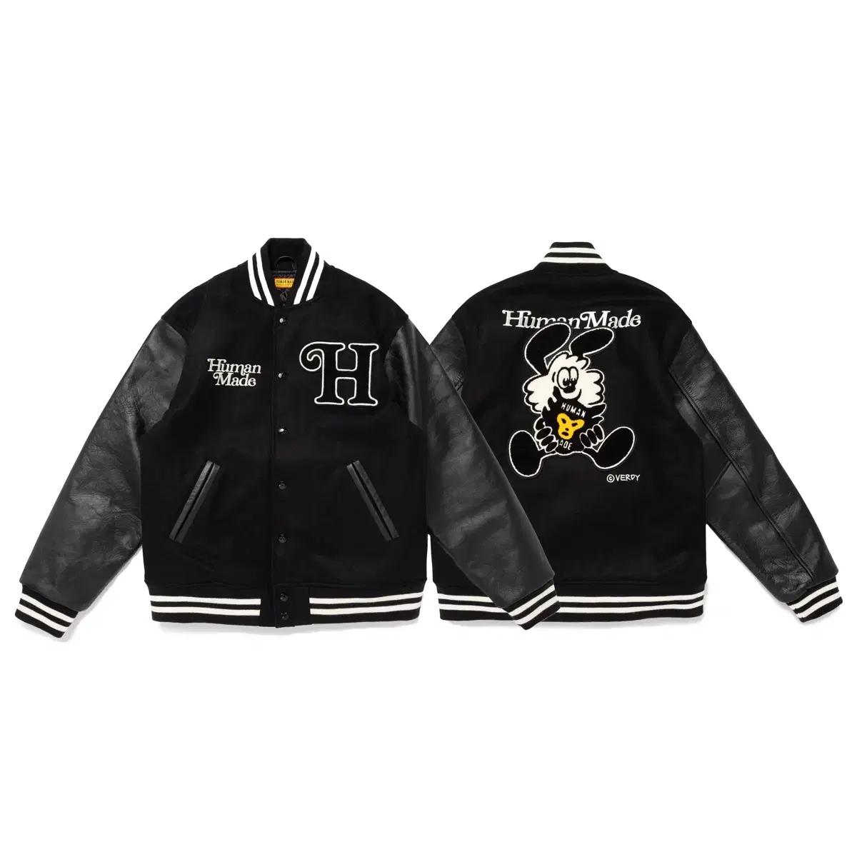 휴먼메이드 X 베르디 바시티 자켓 human made verdy