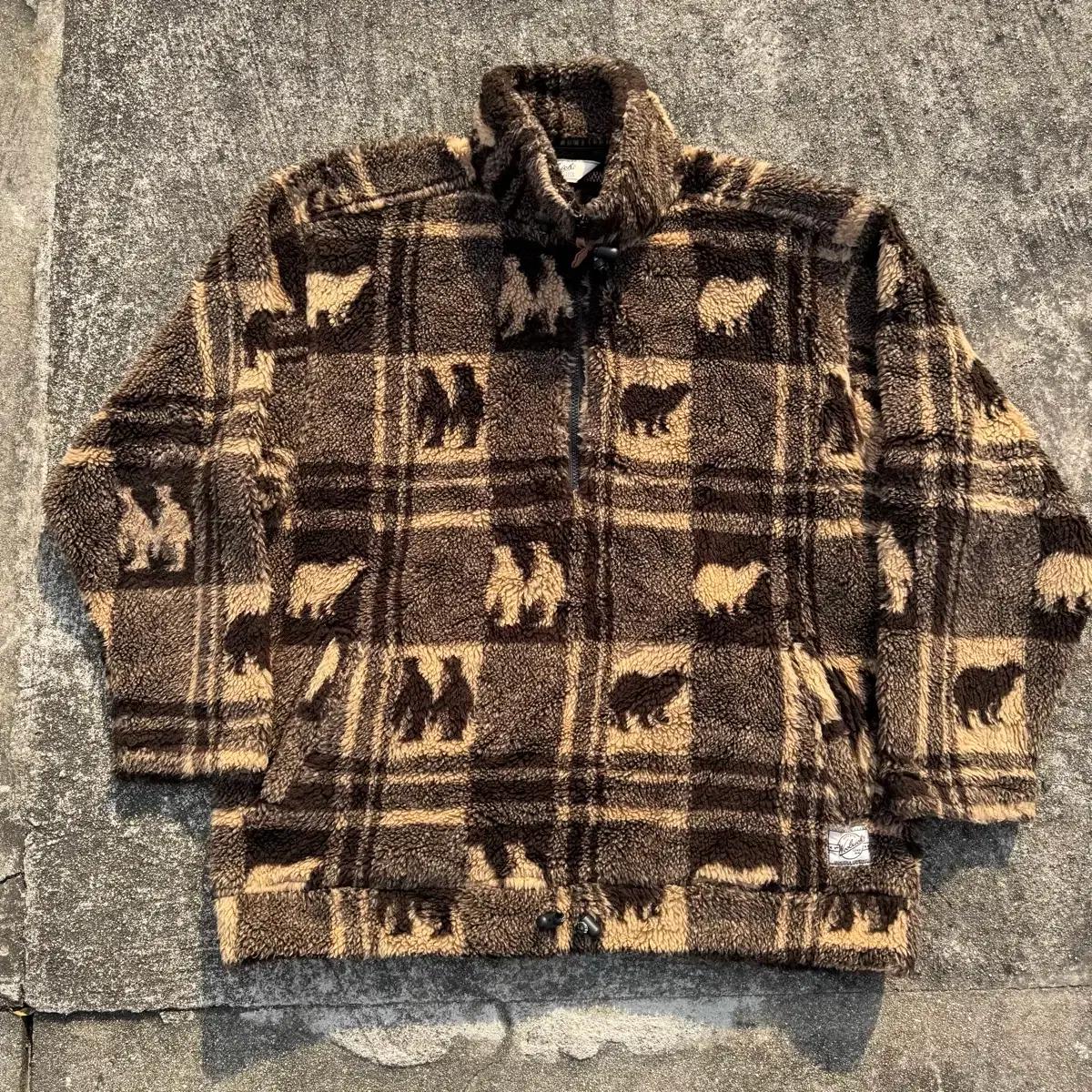 [L~XL] Woolrich 울리치 후리스 하프집업 자켓