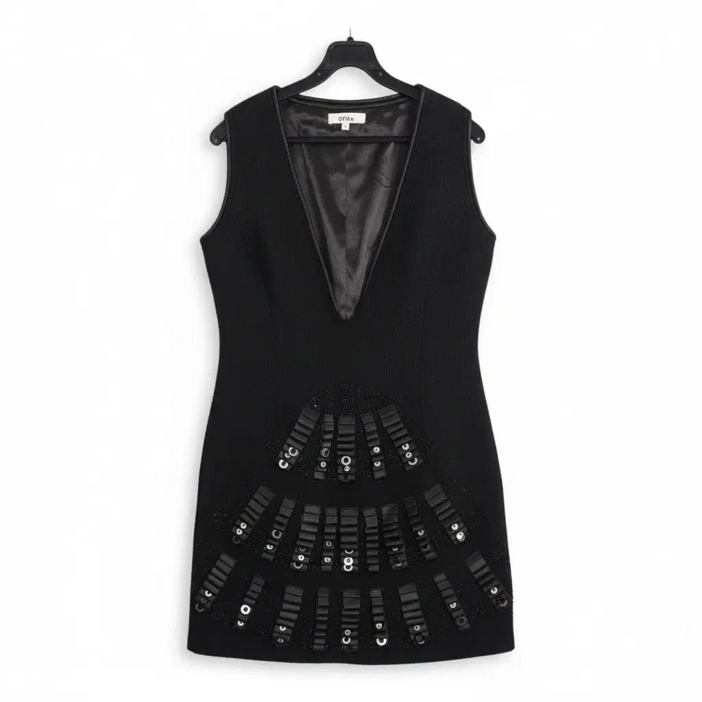 여성36/ 수입 Ofita 스팽글 레이어드 원피스