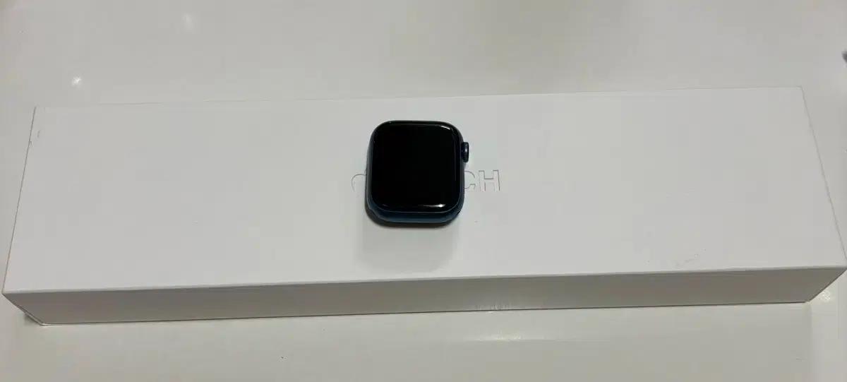 애플워치7 41MM gps 블루 풀박+스트랩