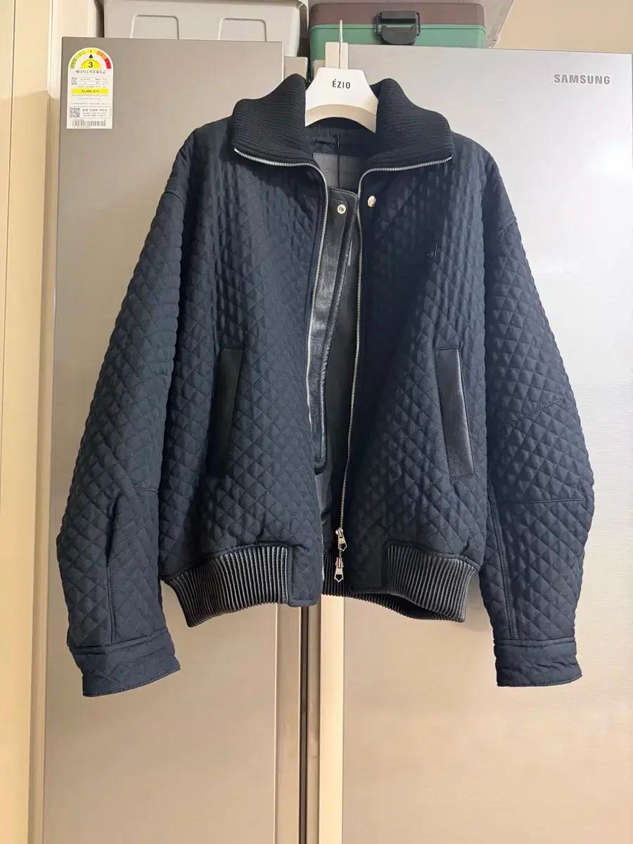 송지오옴므 지제로 카라 퀼팅 패디드 점퍼