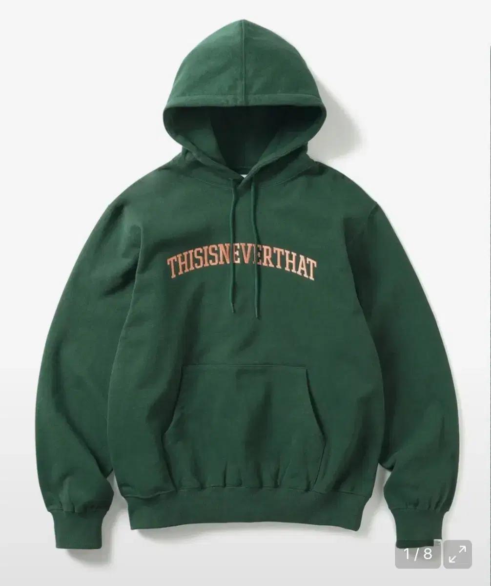 (블랙,그린) 디스이즈네버댓 자수 기모 후드티
