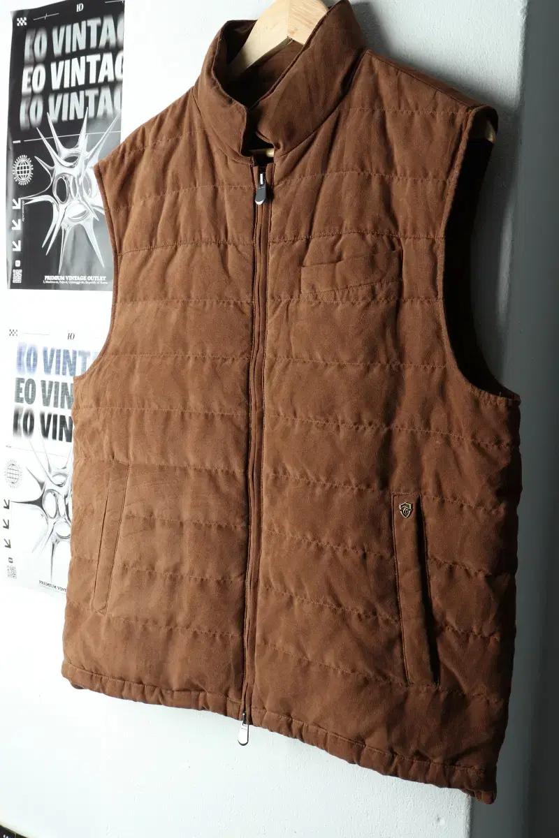 (XL) 브랜드빈티지 패딩 점퍼자켓 세무 스웨이드 구스다운-15FDF