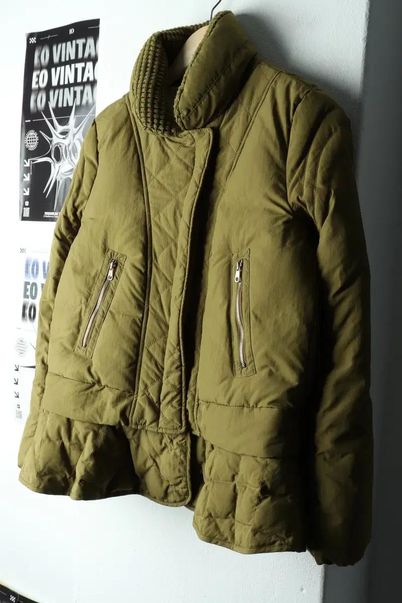 W(M) 브랜드빈티지 패딩 점퍼자켓 쿠아 카키 덕다운-1600F