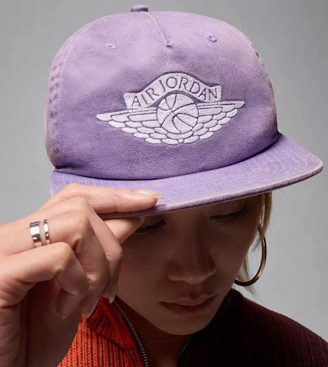 [L/XL] 나이키 조던 프로 레어 에어 언스트럭처 워싱 볼캡 연보라