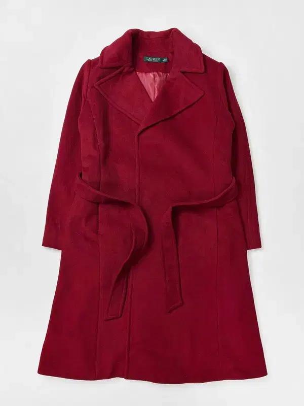로렌 랄프로렌 우먼스 울 벨티드 롱 코트 Q1024