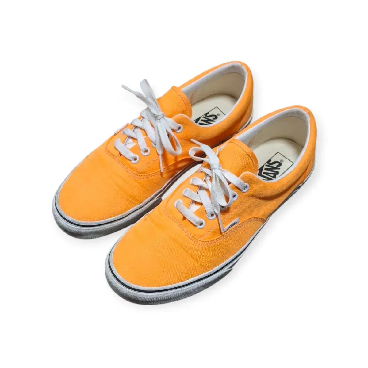 280)반스 어센틱 에라 오렌지 캔버스 스니커즈