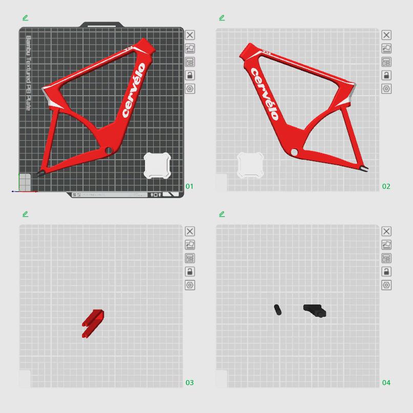 써벨로 T4 프레임셋 3D 모델 파일